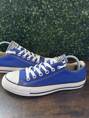 Converse Chuck Taylor All Star Low Womens Size 7 Blue Athletic Shoes Sneakers
